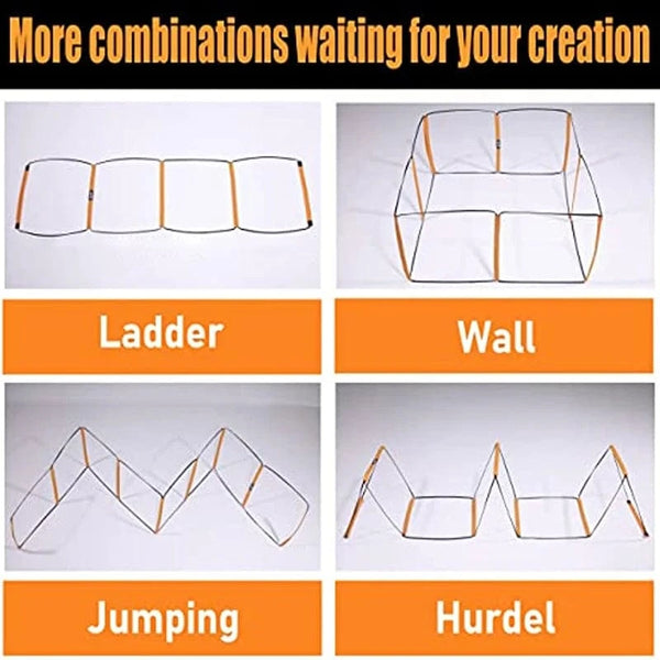 SearchFindOrder Dual-Purpose Soccer Training Jump Ladder