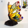 SearchFindOrder E LED Table lamp Tiffany Desk decorate Light Butterfly Stained Glass Creativity Art Bedroom Bedside Study Nightstand NIght Light