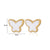 SearchFindOrder E4337G-1 Butterfly Stud Earrings