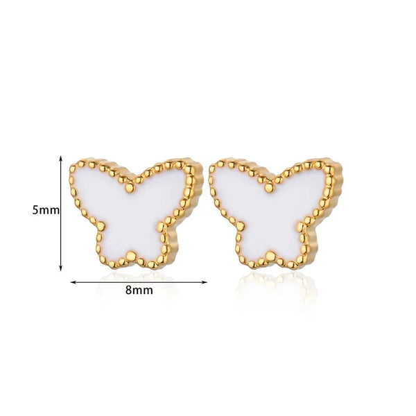 SearchFindOrder E4337G-1 Butterfly Stud Earrings