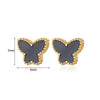 SearchFindOrder E4337G-2 Butterfly Stud Earrings