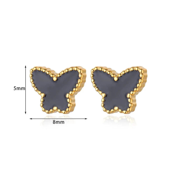 SearchFindOrder E4337G-2 Butterfly Stud Earrings