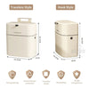 SearchFindOrder Eco Space 10L Cabinet Door Trash Companion Wall-Mounted Kitchen Bin with Lid