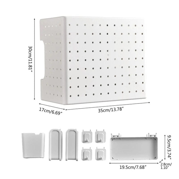 SearchFindOrder Efficient Wall-Mounted Kitchen Utility Organizer