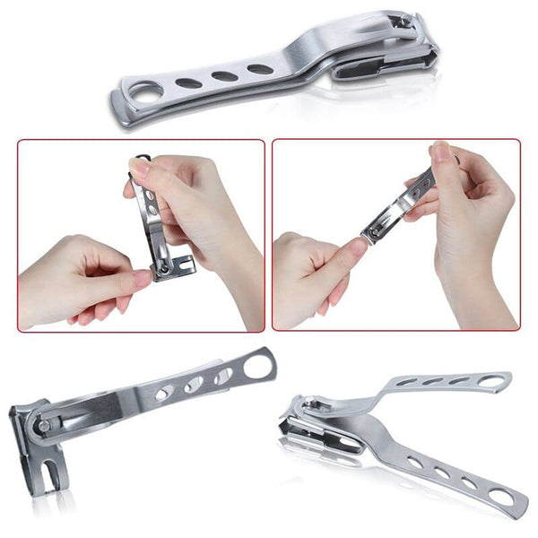 SearchFindOrder Effortless Rotary 360° Stainless Steel Nail Clippers Trimmer for Fingernails & Toenails