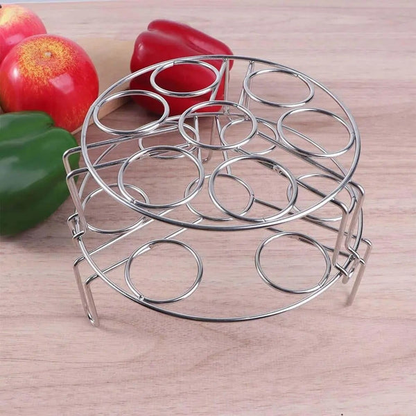 SearchFindOrder Egg Stack Pro Stainless Steel Multifunction Steaming Rack
