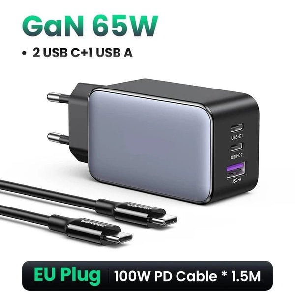 SearchFindOrder EU Plug Add Cable / CHINA 65W Travel Adapter