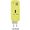 SearchFindOrder EU PLUG Portable Universal Sockets with USB Charger Outlet US/EU/UK