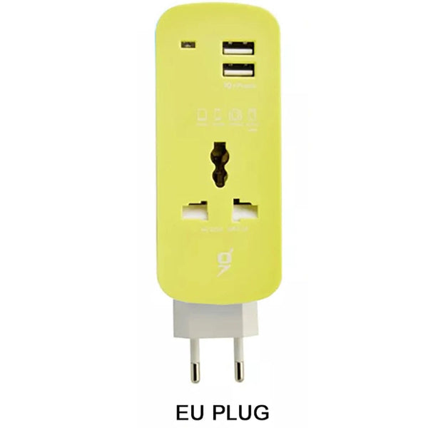 SearchFindOrder EU PLUG Portable Universal Sockets with USB Charger Outlet US/EU/UK