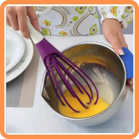 SearchFindOrder Flexible Silicone Twist and Fold Whisk