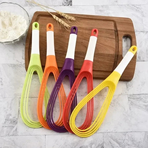 SearchFindOrder Flexible Silicone Twist and Fold Whisk