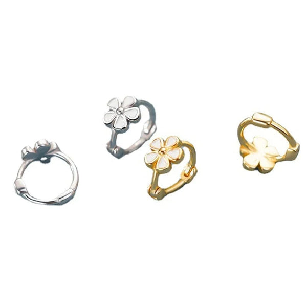 SearchFindOrder Flower Hoop Earings