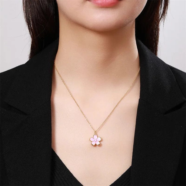 SearchFindOrder Flower Pendant Necklace