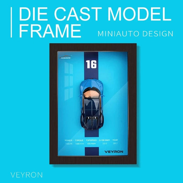 SearchFindOrder Ford Mustang 3D Alloy Metal Racing Car Photo Frame