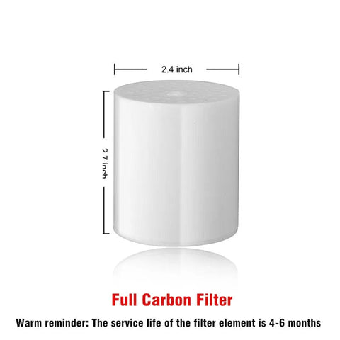 SearchFindOrder Full Carbon Filter High Output Shower Water Filter to Soften Hard Water for Shower Head