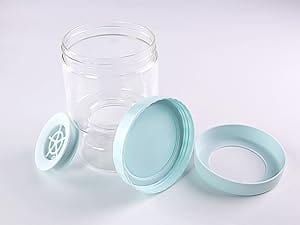 SearchFindOrder Glass Pickle Jar with Strainer