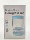 SearchFindOrder Glass Pickle Jar with Strainer