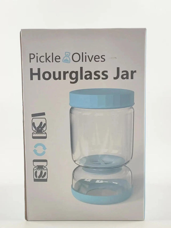 SearchFindOrder Glass Pickle Jar with Strainer