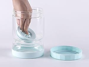 SearchFindOrder Glass Pickle Jar with Strainer