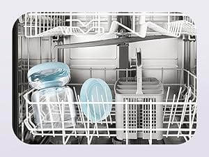 SearchFindOrder Glass Pickle Jar with Strainer