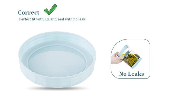 SearchFindOrder Glass Pickle Jar with Strainer