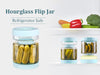 SearchFindOrder Glass Pickle Jar with Strainer
