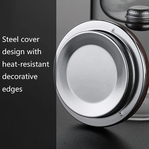 SearchFindOrder Glass Tea Pot Kettle Infuser