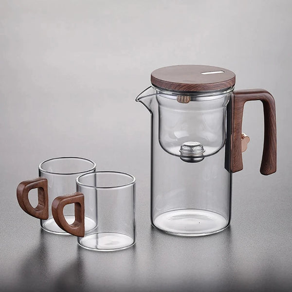 SearchFindOrder Glass Tea Pot Kettle Infuser