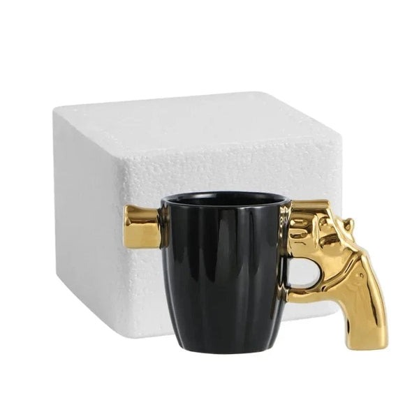 SearchFindOrder Gold / 350ml Revolver Grip Coffee Mug