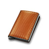 SearchFindOrder Gold A Men's and Women's Carbon Fiber RFID Wallets - Slim Trifold Design