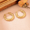 SearchFindOrder Gold Color Creole Hoop Earrings