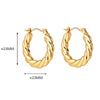 SearchFindOrder Gold Color Creole Hoop Earrings