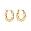 SearchFindOrder Gold Color Creole Hoop Earrings