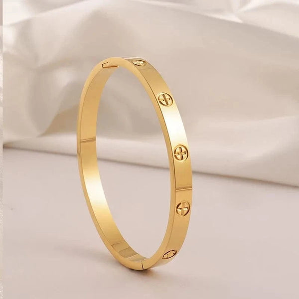 SearchFindOrder Gold color European Cross Pattern Bracelet
