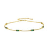 SearchFindOrder Gold Green Zircon Bracelet