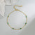 SearchFindOrder Gold Green Zircon Bracelet