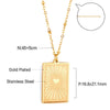 SearchFindOrder Gold Heart Pendant Necklace