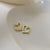 SearchFindOrder Gold Hollow Heart Earrings