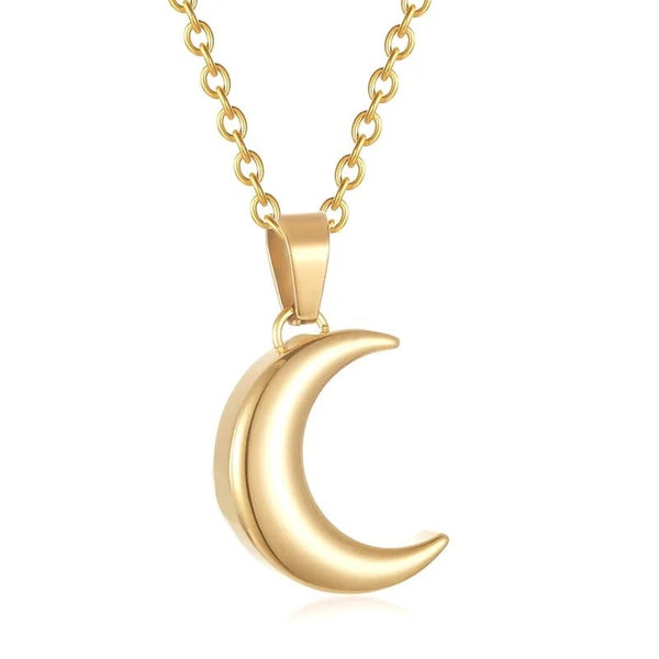 SearchFindOrder Gold Moon Necklace