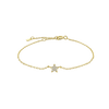 SearchFindOrder Gold Star Linked Bracelet