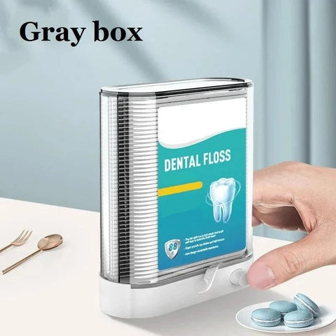 SearchFindOrder gray box Dental Floss Pick Dispenser