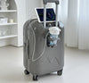 SearchFindOrder Gray Luggage / 20" Ultimate Stylish Lightweight Travel Suitcase with Charging Port and Cup Holder