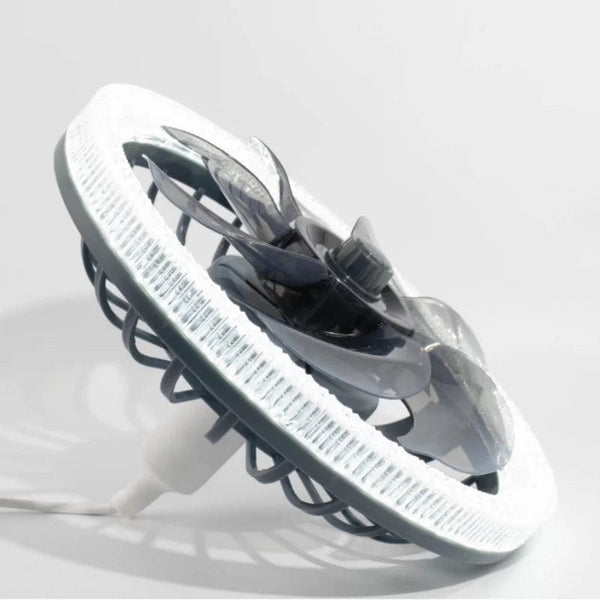 SearchFindOrder Gray Modern LED Smart Ceiling Fan With Remote Control, Suitable For Living Room, Dining Room, Bedroom, & More