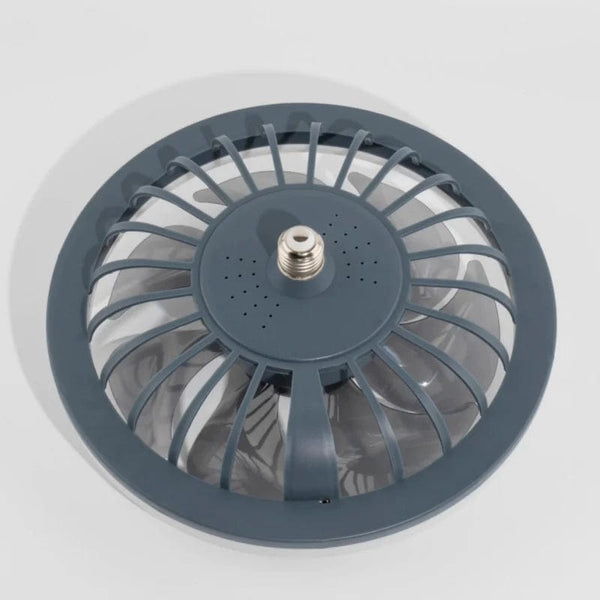 SearchFindOrder Gray Modern LED Smart Ceiling Fan With Remote Control, Suitable For Living Room, Dining Room, Bedroom, & More