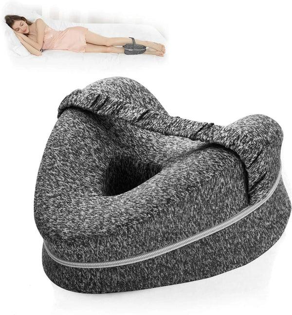 SearchFindOrder Gray Sleeping Orthopedic Body Memory Foam Leg Pillow