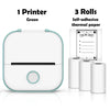 SearchFindOrder Green B / CN Portable Mini Wireless Thermal Pocket Printer