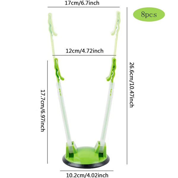 SearchFindOrder green Baggy Rack Holder For Food Prep