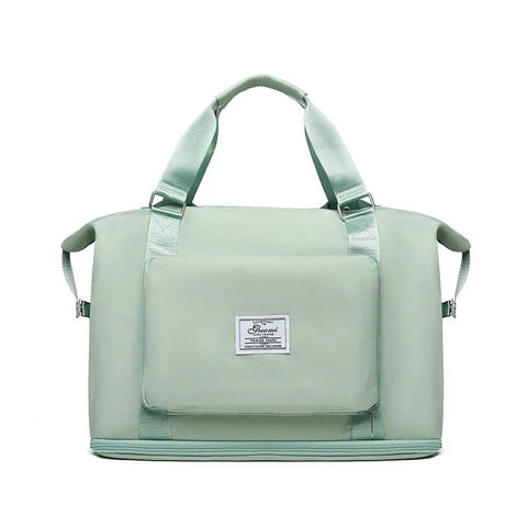 SearchFindOrder green Large Capacity Folding Waterproof Travel Shoulder Bag