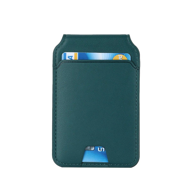 SearchFindOrder green Magnetic Foldable Leather Kickstand Wallet