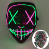 SearchFindOrder Green & Pink LED Light-Up Halloween Mask